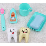 Maxbell 6Pcs Household Toiletries Toothbrush Teeth Soap for 25cm Mellchan Doll Green