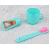 Maxbell 6Pcs Household Toiletries Toothbrush Teeth Soap for 25cm Mellchan Doll Green