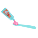 Maxbell 6Pcs Household Toiletries Toothbrush Teeth Soap for 25cm Mellchan Doll Green