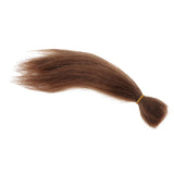 Maxbell 23cm DIY Wig Straight Hair For Newborn Baby Doll Accs DIY Making Dark Brown - Aladdin Shoppers