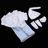 Maxbell Cotton Hat Blanket Underpants Socks Magnetic Pacifier for Newborn Baby Doll