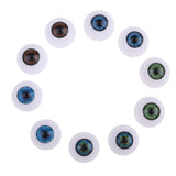 Maxbell 5 Pairs Acrylic Eyeballs Eyes for Newborn Baby Doll BJD Doll Accs DIY 24mm - Aladdin Shoppers