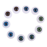 Maxbell 5 Pairs Acrylic Eyeballs Eyes for Newborn Baby Doll BJD Doll Accs DIY 24mm - Aladdin Shoppers