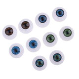 Maxbell 5 Pairs Acrylic Eyeballs Eyes for Newborn Baby Doll BJD Doll Accs DIY 24mm - Aladdin Shoppers