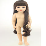 Maxbell Beautiful 45cm DIY Nude Jointed Dolls for SD BJD Girl Doll Ball Jointed Doll