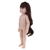 Maxbell Beautiful 45cm DIY Nude Jointed Dolls for SD BJD Girl Doll Ball Jointed Doll