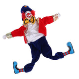 Maxbell 2Pcs 41cm Funny Clown Man Doll Wearing Clothes Halloween Ornament Kids Gift