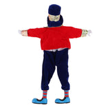 Maxbell 2Pcs 41cm Funny Clown Man Doll Wearing Clothes Halloween Ornament Kids Gift