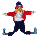 Maxbell 2Pcs 41cm Funny Clown Man Doll Wearing Clothes Halloween Ornament Kids Gift