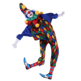 Maxbell 2Pcs 41cm Funny Clown Man Doll Wearing Clothes Halloween Ornament Kids Gift