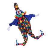 Maxbell 2Pcs 41cm Funny Clown Man Doll Wearing Clothes Halloween Ornament Kids Gift