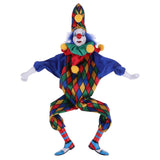 Maxbell 2Pcs 41cm Funny Clown Man Doll Wearing Clothes Halloween Ornament Kids Gift