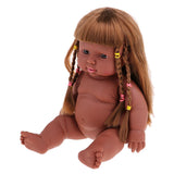 Maxbell 30cm Realistic Baby Doll Vinyl African-American Infant Nude Body Baby Dolls