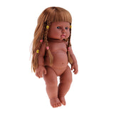Maxbell 30cm Realistic Baby Doll Vinyl African-American Infant Nude Body Baby Dolls
