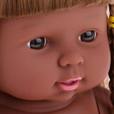 Maxbell 30cm Realistic Baby Doll Vinyl African-American Infant Nude Body Baby Dolls