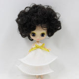 Maxbell Dolls Wig Big Hair With Scalp Cap For Mini Blythe Doll DIY Making Black - Aladdin Shoppers