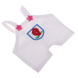 Maxbell Lovely Flower Overalls Shoulder Strap Pants For 1/8 BJD MSD BB Dolls White - Aladdin Shoppers