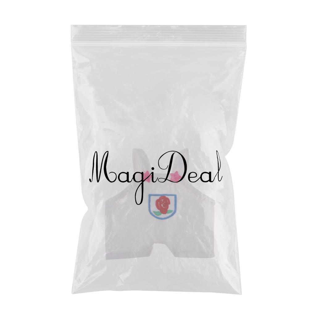 Maxbell Maxbell Lovely Flower Overalls Shoulder Strap Pants For 1/8 BJD MSD BB Dolls White