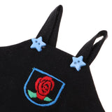 Maxbell Lovely Flower Overalls Shoulder Strap Pants For 1/8 BJD MSD BB Dolls Black - Aladdin Shoppers