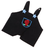 Maxbell Lovely Flower Overalls Shoulder Strap Pants For 1/8 BJD MSD BB Dolls Black - Aladdin Shoppers
