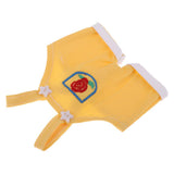 Maxbell Lovely Flower Overalls Shoulder Strap Pants For 1/8 BJD MSD BB Dolls Yellow