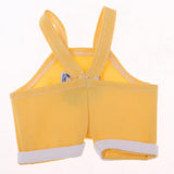 Maxbell Lovely Flower Overalls Shoulder Strap Pants For 1/8 BJD MSD BB Dolls Yellow