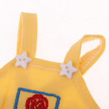 Maxbell Lovely Flower Overalls Shoulder Strap Pants For 1/8 BJD MSD BB Dolls Yellow