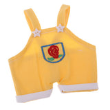 Maxbell Lovely Flower Overalls Shoulder Strap Pants For 1/8 BJD MSD BB Dolls Yellow