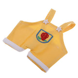 Maxbell Lovely Flower Overalls Shoulder Strap Pants For 1/8 BJD MSD BB Dolls Yellow