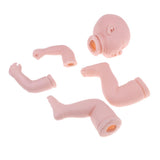5 Set 20" Unpainted Reborn Kit Newborn Baby Doll with Head 3/4 Arms Full Leg