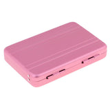 Maxbell 1/12 Dollhouse Miniature Travel Metal Code Suitcase Home Decoration Pink