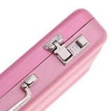Maxbell 1/12 Dollhouse Miniature Travel Metal Code Suitcase Home Decoration Pink