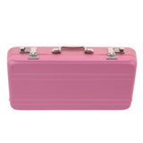 Maxbell 1/12 Dollhouse Miniature Travel Metal Code Suitcase Home Decoration Pink
