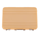 Maxbell 1/12 Dollhouse Miniature Travel Metal Code Suitcase Home Decoration Yellow