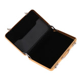 Maxbell 1/12 Dollhouse Miniature Travel Metal Code Suitcase Home Decoration Yellow