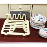 Maxbell 1/12 Dollhouse Miniature Dish Rack Holder Kitchen Tableware Room Accessories