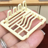Maxbell 1/12 Dollhouse Miniature Dish Rack Holder Kitchen Tableware Room Accessories