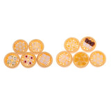 Maxbell 5 Set 1/12 Dollhouse Miniature Kitchen Food Set Steamed Dumplings Dessert A