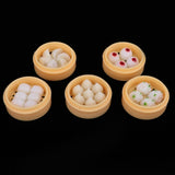 Maxbell 5 Set 1/12 Dollhouse Miniature Kitchen Food Set Steamed Dumplings Dessert A