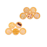 Maxbell 5 Set 1/12 Dollhouse Miniature Kitchen Food Set Steamed Dumplings Dessert A