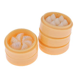 Maxbell 5 Set 1/12 Dollhouse Miniature Kitchen Food Set Steamed Dumplings Dessert A