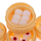 Maxbell 5 Set 1/12 Dollhouse Miniature Kitchen Food Set Steamed Dumplings Dessert A