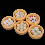 Maxbell 5 Set 1/12 Dollhouse Miniature Kitchen Food Set Steamed Dumplings Dessert A