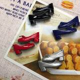 8xFashion Doll PU Leather Block Heel Shoes for 1/6 Blythe Doll Accs Dark Blue