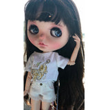 8xDenim Shorts for 1/6 Blythe Licca Doll Outfit Doll Clothes Accessories Blue