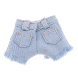 8xDenim Shorts for 1/6 Blythe Licca Doll Outfit Doll Clothes Accessories Blue