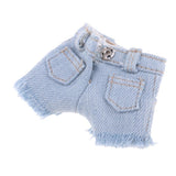 8xDenim Shorts for 1/6 Blythe Licca Doll Outfit Doll Clothes Accessories Blue