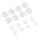 Maxbell 4 Pairs Acrylic Half Round Eyes Colorless Eyeballs For Doll Bear Toy Making