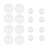 Maxbell 4 Pairs Acrylic Half Round Eyes Colorless Eyeballs For Doll Bear Toy Making