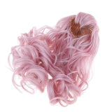 1/3 BJD Dolls Pink Hair Curly Wig For 60cm Night Lolita Doll Accessory